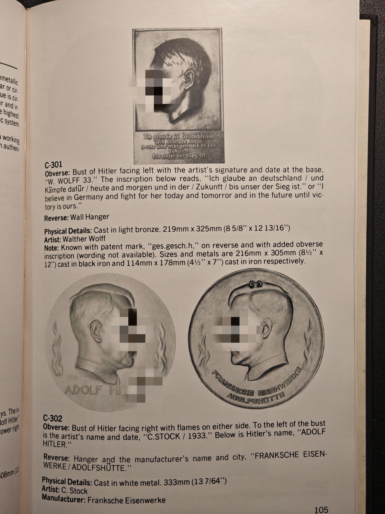 【德藏】世界币章拍卖第161期 98新 德国民族社会主义工人党党首币章目录 全书约160页 布面硬壳精装 绝版目录 PCGS评级参考目录