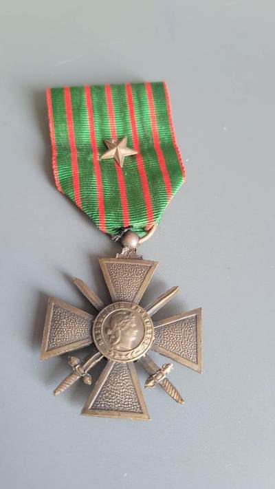 嘉宝良覃世界勋赏第22期拍卖 - 法国一战战争十字奖章