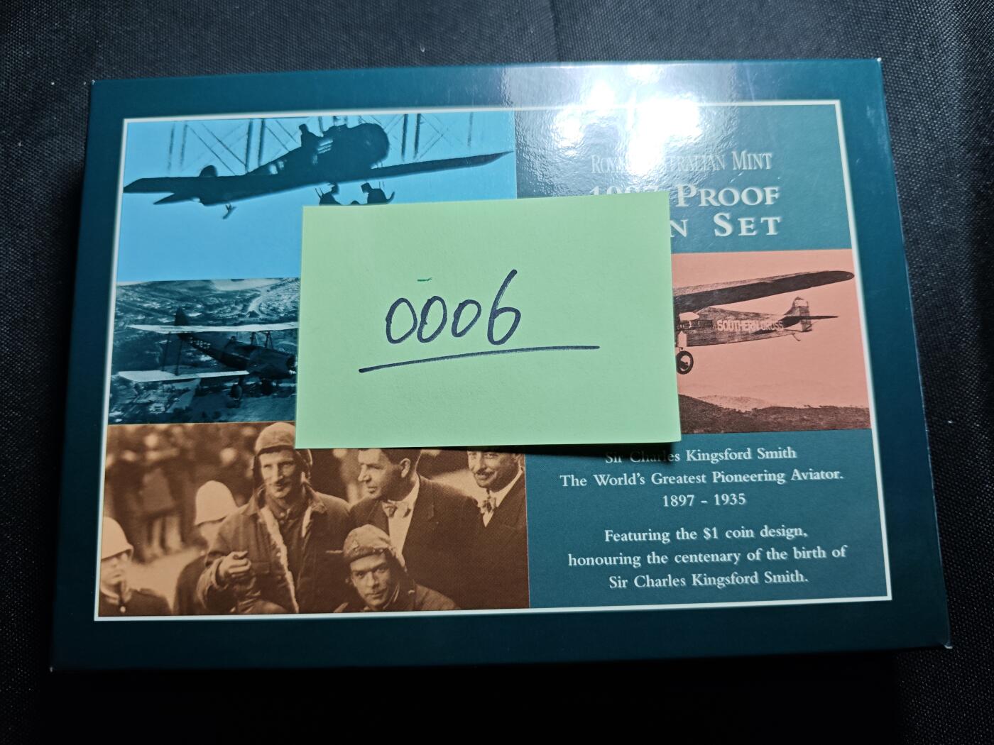 KK钱币收藏小铺  第400期  百期特拍（四拍之四）2月预留时间 周末发货  1997澳大利亚大小面值清年精制套币 查尔斯·史密斯诞辰100周年纪念套币
