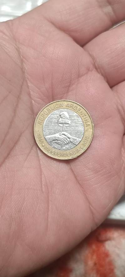万国钱币第三场 - 阿根廷2比索纪念币