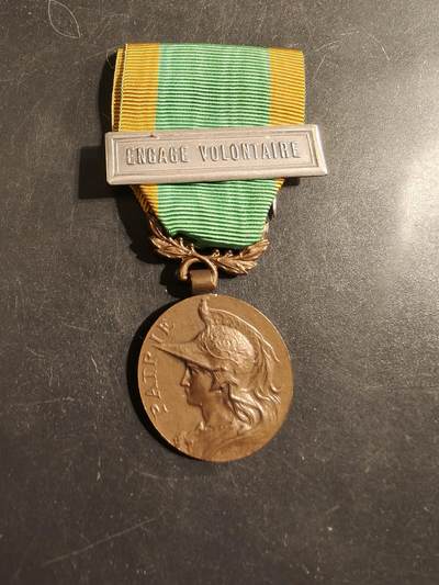 老王徽章第176期 - 法国一战荣誉志愿者服役奖章   志愿者参战勋条