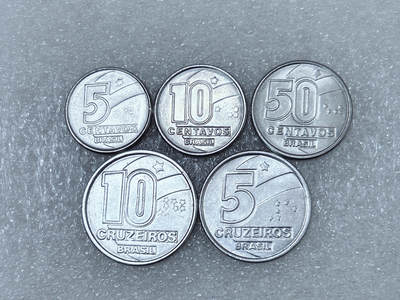 第一海外回流一元起拍收藏 散集专场  第290期 - 巴西硬币 5枚