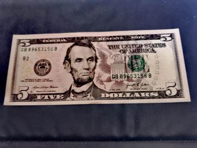 全新美国2021年5美元永恒号靓品纸币 - 全新美国2021年5美元永恒号靓品纸币