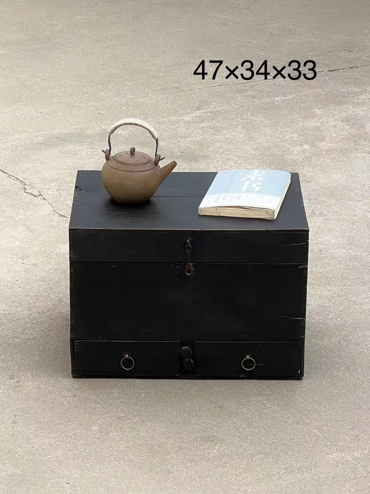 空间旧物：清代木箱，全品老货，诧寂风装饰  