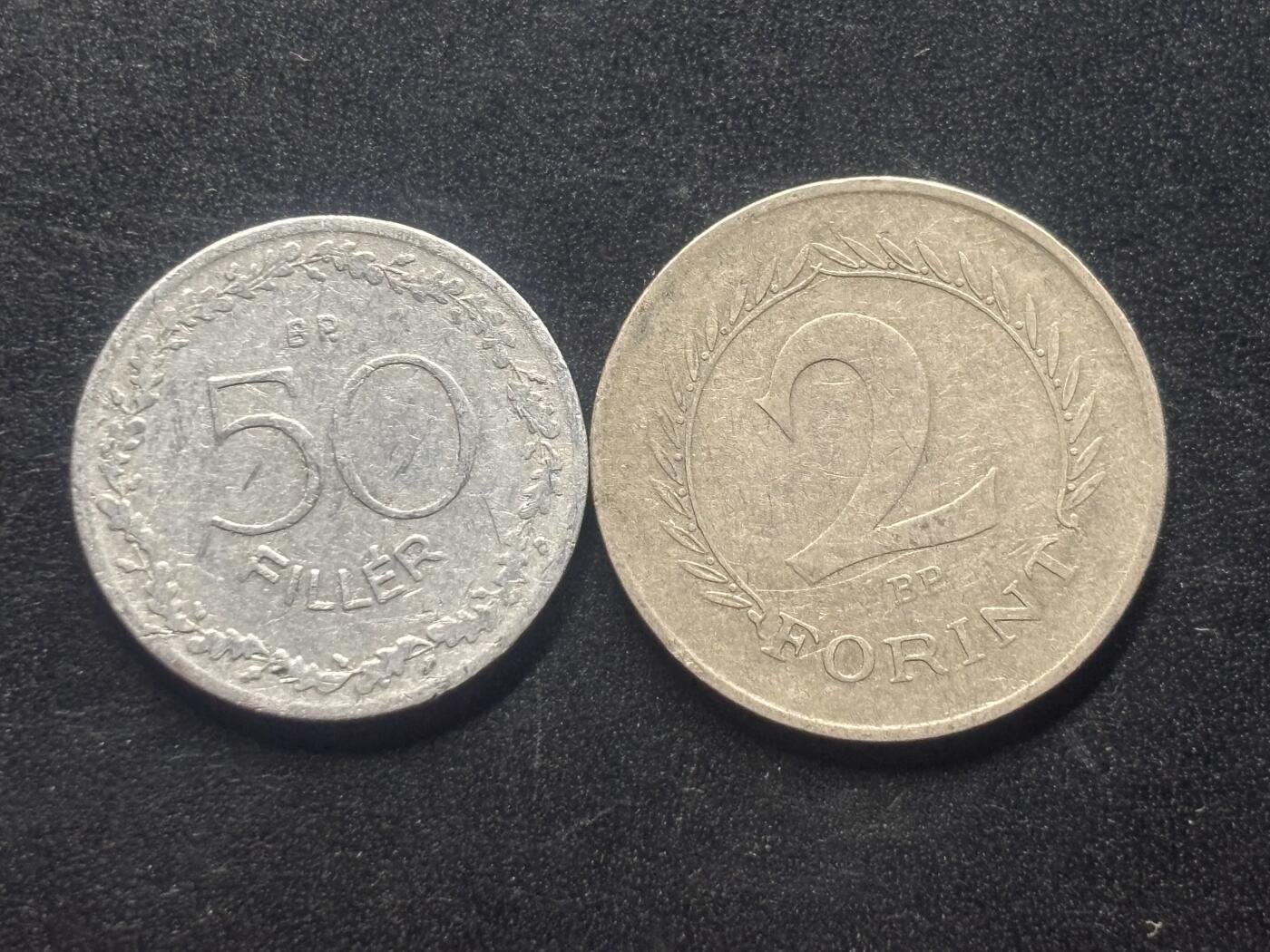 邮泉阁限时拍卖第三十九场 欧洲专场（硬币在国外。请付邮费6元。） 匈牙利1950年代2枚