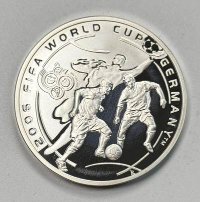 S&S Numismatic世界钱币-拍卖 第118期  - 亚美尼亚2004年 德国足球世界杯 100德拉姆精制纪念银币 28.28克925银