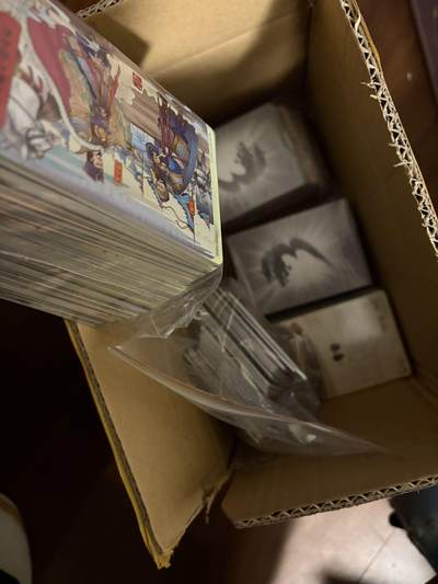 秋萤阁第41期 (1月11号周日晚上21点截拍，欢迎竞拍)  - 卡游三国8 未理普卡 包括章回 青黄白玉 合适喜欢自己理卡的宝宝（大概4斤的样子）