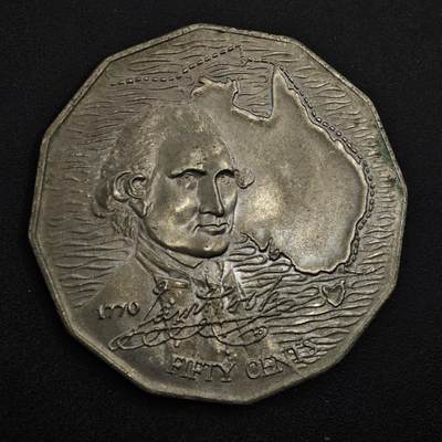 【淘币小摊】实时拍第八百四十九拍   散币银币场   满百包邮可预留二周 每周一统一发货   - 澳大利亚1970年50分纪念币