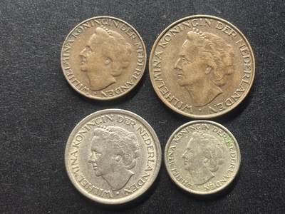 邮泉阁限时拍卖第三十九场 欧洲专场（硬币在国外。请付邮费6元。） 荷兰1948年4枚