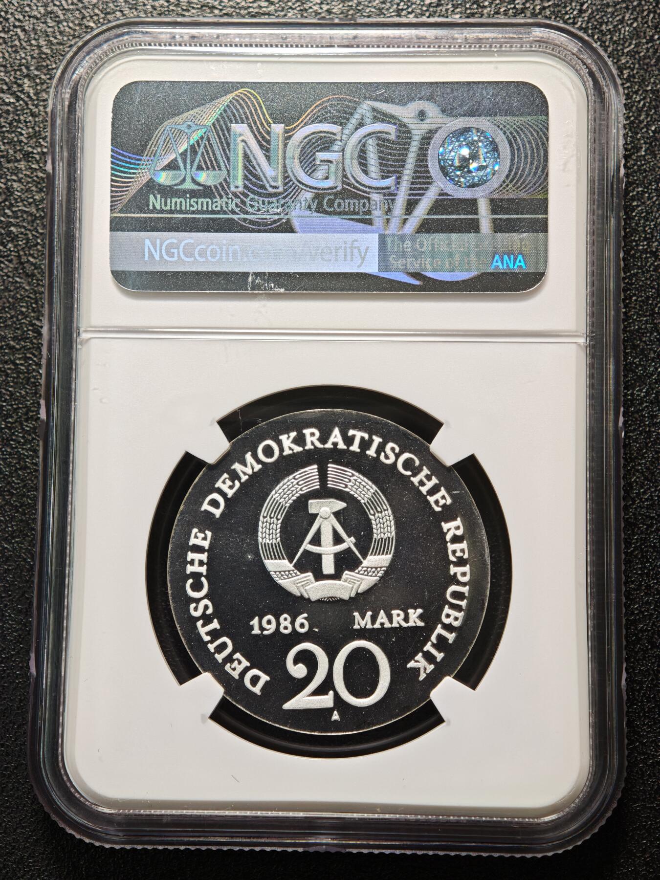 【德藏】世界币章拍卖第161期 冠军分！1986年 德国