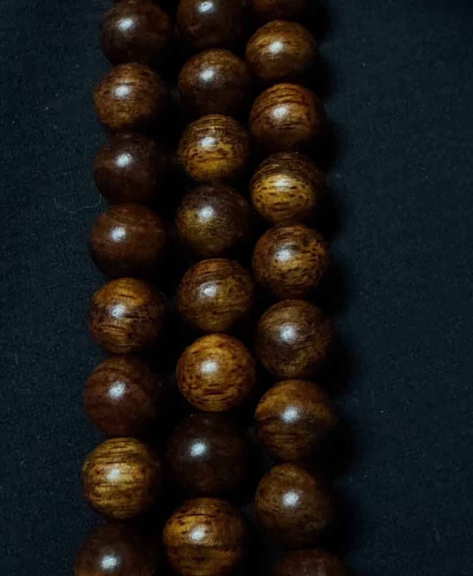 零元拍：海南黄花梨 108/8.3 长串佛珠