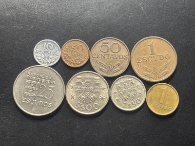 邮泉阁限时拍卖第三十九场 欧洲专场（硬币在国外。请付邮费6元。） - 葡萄牙8枚