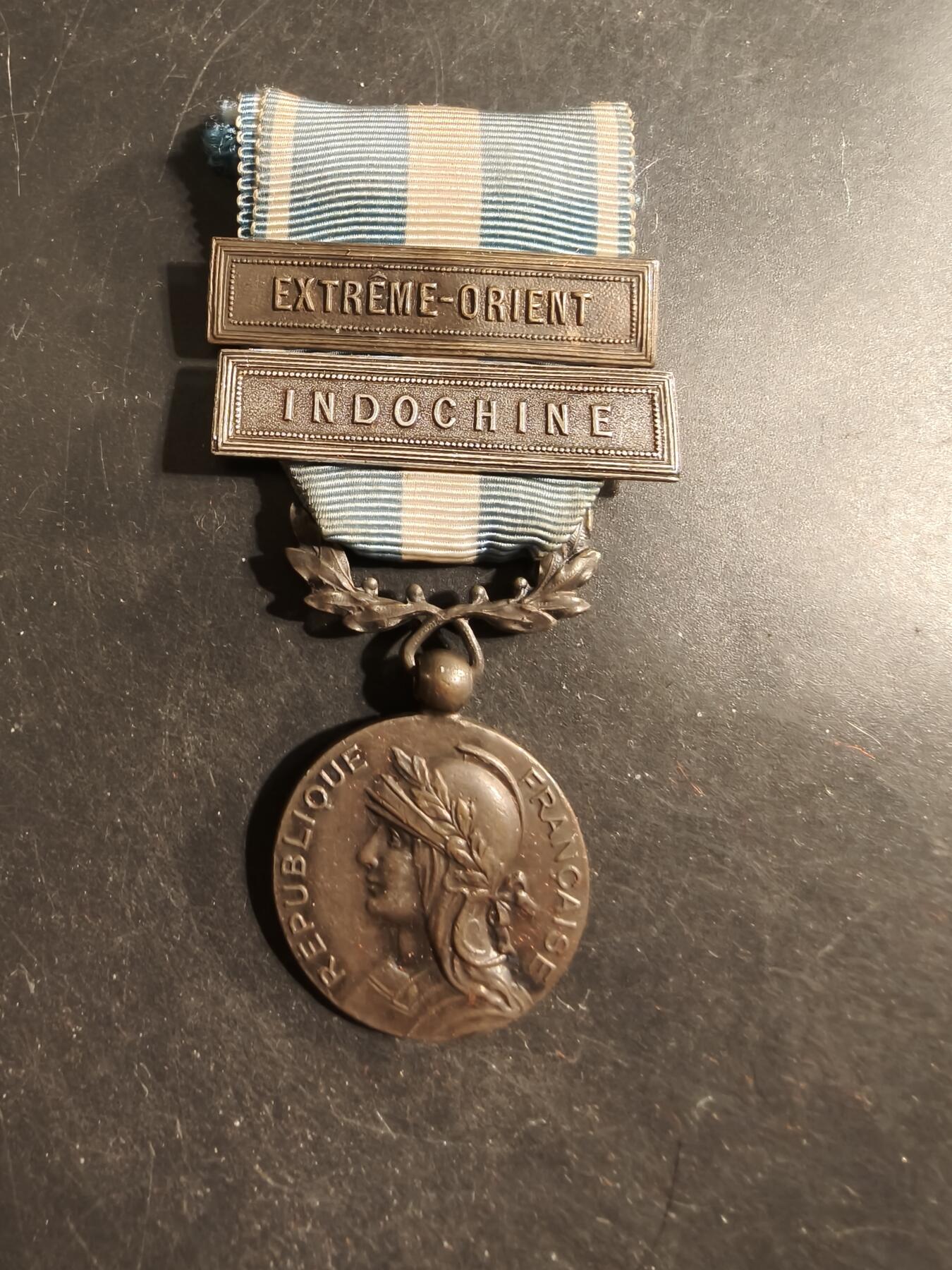老王徽章第176期 法国殖民奖章     远东、印支双勋条
