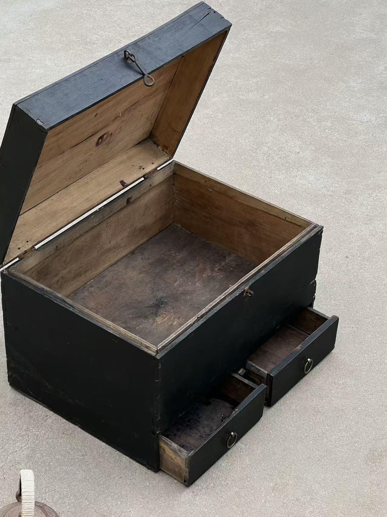 空间旧物：清代木箱，全品老货，诧寂风装饰  