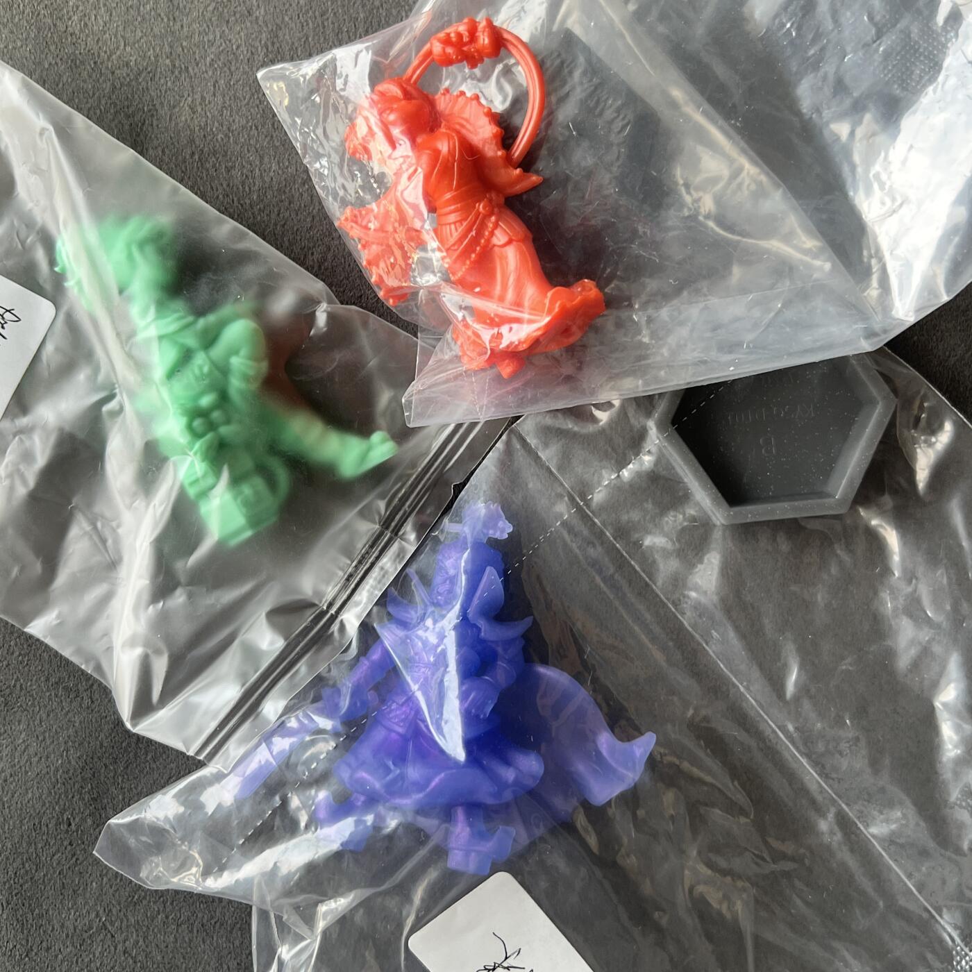 锦色铺子的潮玩拍第七期 卡游 橡皮人随机 三个