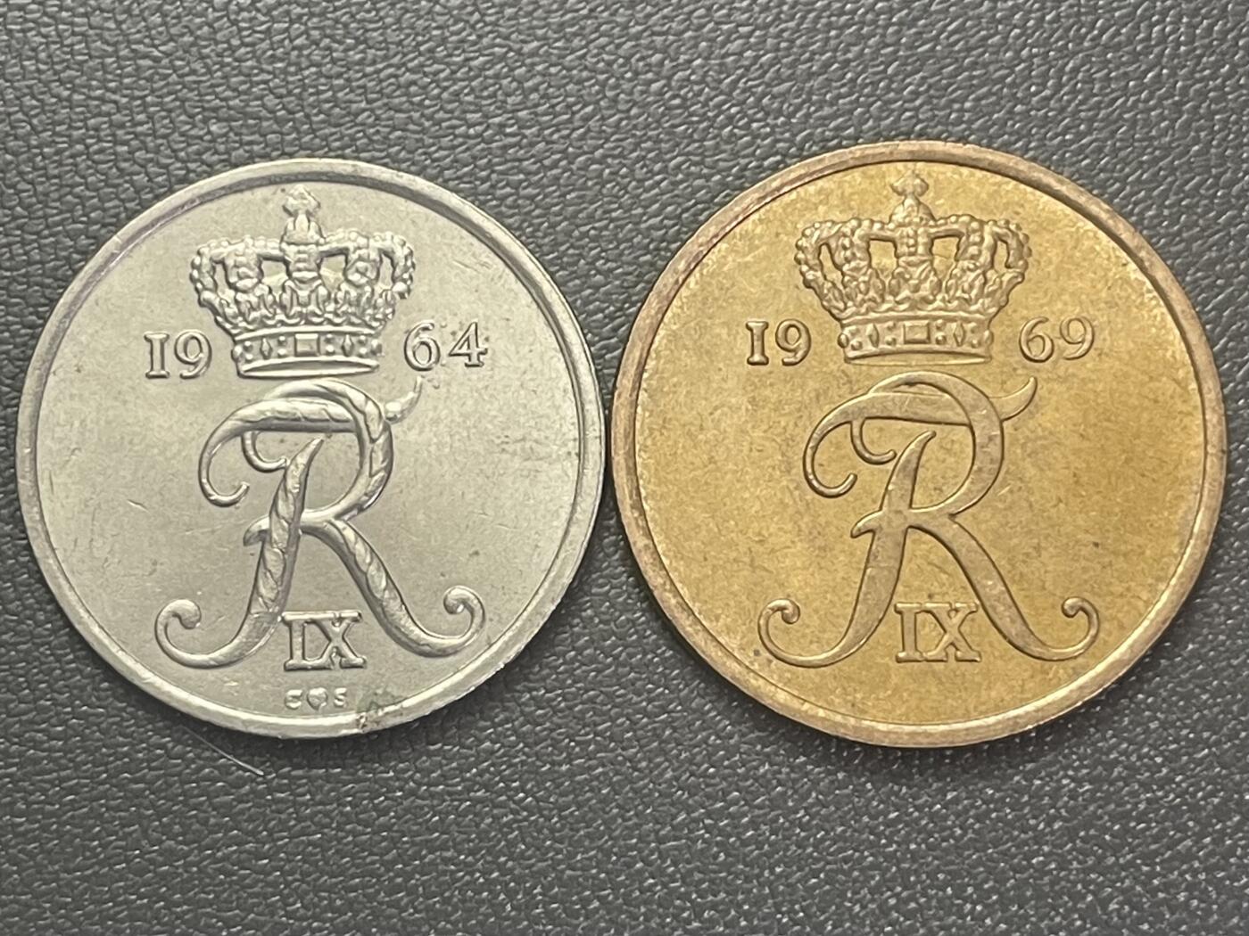 回流0110 丹麦5、20欧儿两枚