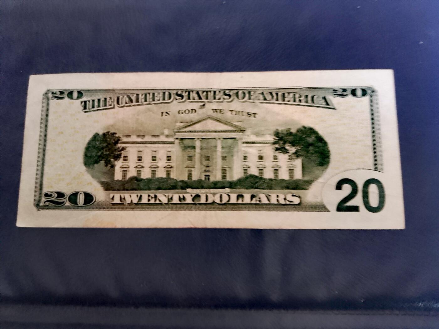 近全新美国2017年20美元靓品纸币