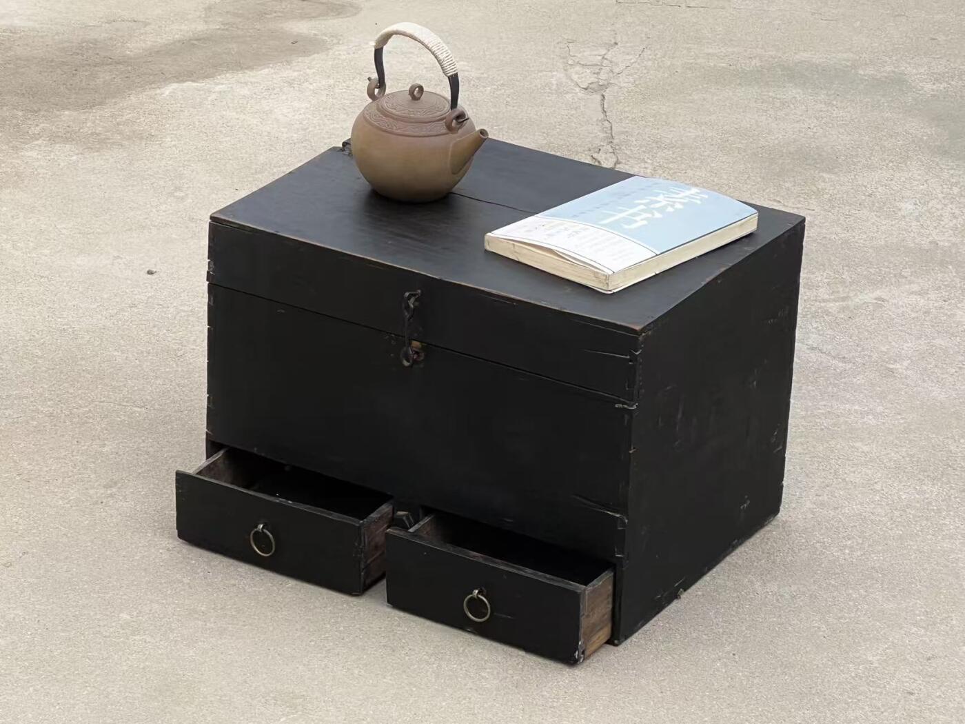 空间旧物：清代木箱，全品老货，诧寂风装饰  