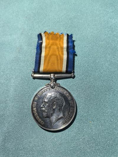 盛世勋华——号角文化勋章邮票专场拍卖第298期 - 英国一战战争奖章 银制 重1盎司925银 原绶带带边铭