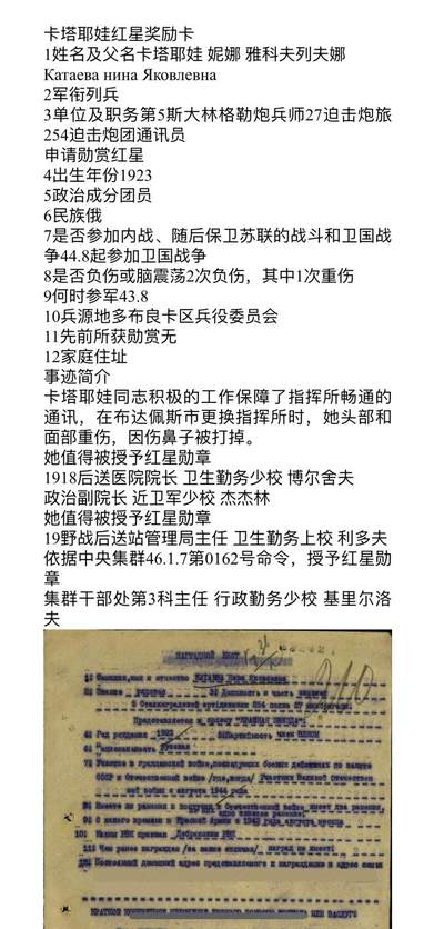 大猫徽章拍卖 第286期 苏联红星勋章 带证 档 女兵