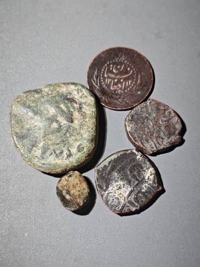 106期回流戒指饰品杂件纪念章丝路钱币专场 - A1丝路铜币一组