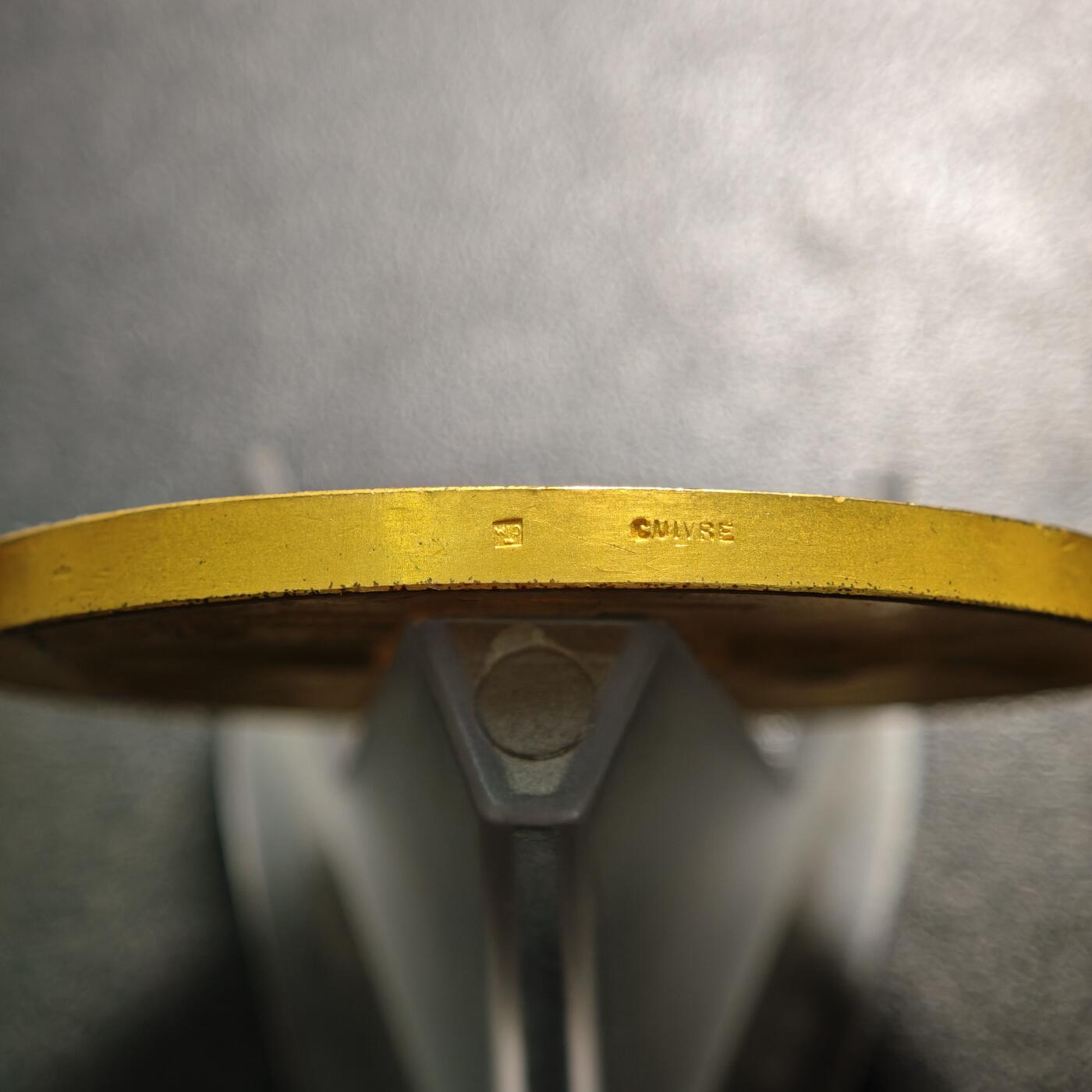 【德藏】世界币章拍卖第161期 1907年 英国伦敦旅游博览会镀金大铜章 金水十足 直径约：57.9mm；重约：80g