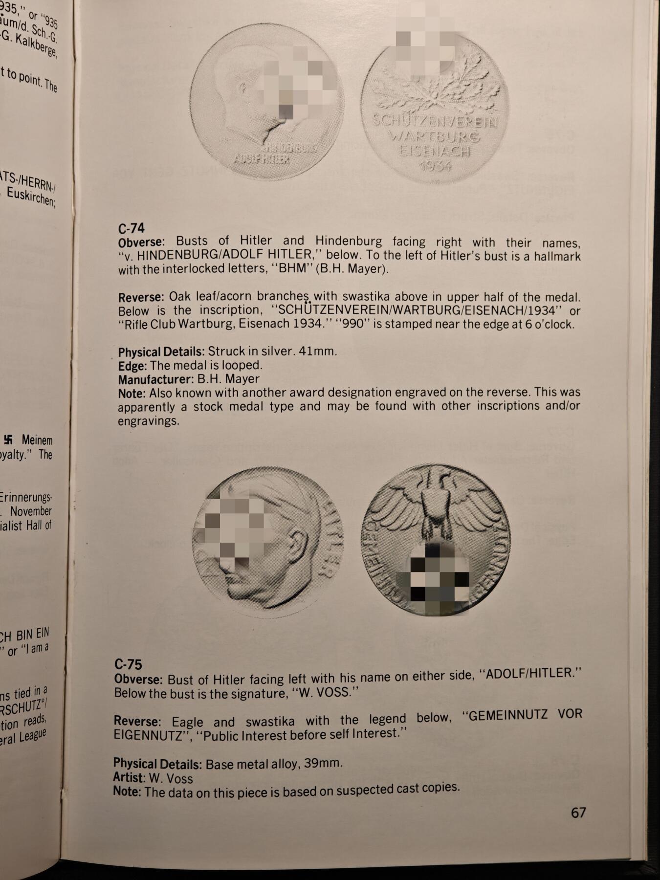 【德藏】世界币章拍卖第161期 98新 德国民族社会主义工人党党首币章目录 全书约160页 布面硬壳精装 绝版目录 PCGS评级参考目录
