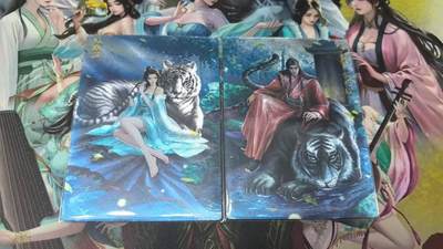 满200包邮！！龙虎卡牌-七二场（满200元包邮，无佣金，每周六结拍，欢迎送拍） - 半粗2张 轩辕春秋 锦绣三国 司马懿&张春华异色 双拼 (兑换卡)