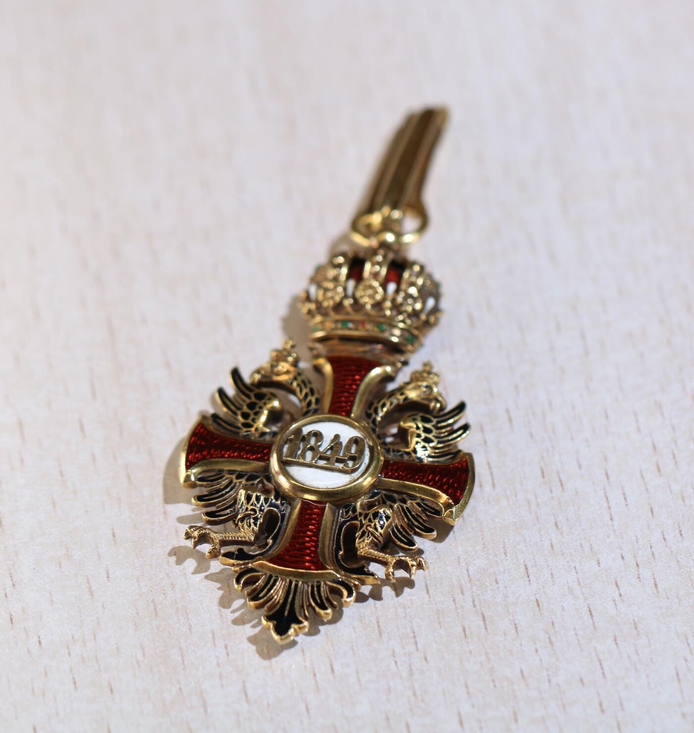 大猫徽章拍卖 第286期 金质指挥官级皇家弗朗茨•约瑟夫勋章 1849年12月2日设立 