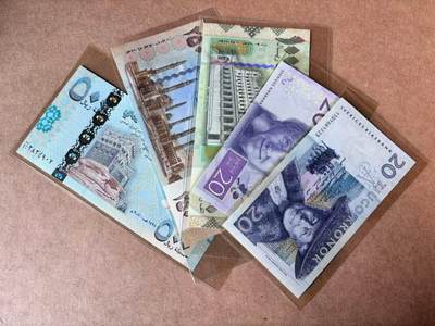 【Blue Auction】世界纸币精拍第774期——18级TOP拍卖/信誉/品质/专业/高效💫 - 【一组5张】瑞典、也门纸币一组 全新UNC