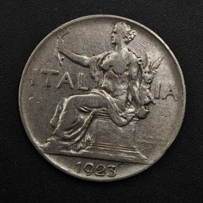 【淘币小摊】实时拍第八百四十八拍   散币银币场   满百包邮可预留二周 每周一统一发货   - 意大利1923年1里拉