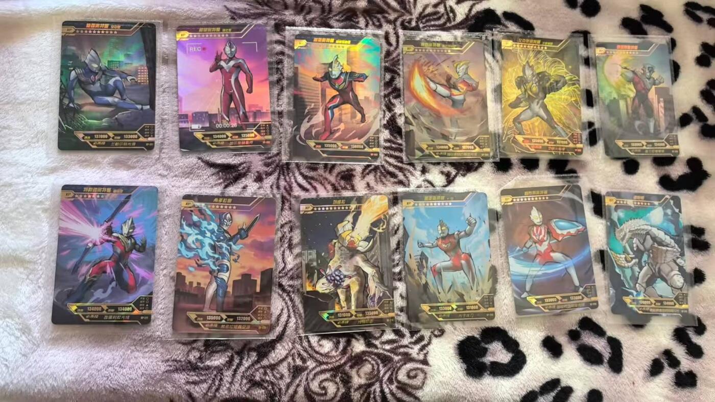 满200包邮！！龙虎卡牌-七二场（满200元包邮，无佣金，每周六结拍，欢迎送拍） 【原膜】12张不重复 卡游奥特曼 五弹六弹 Xp卡位