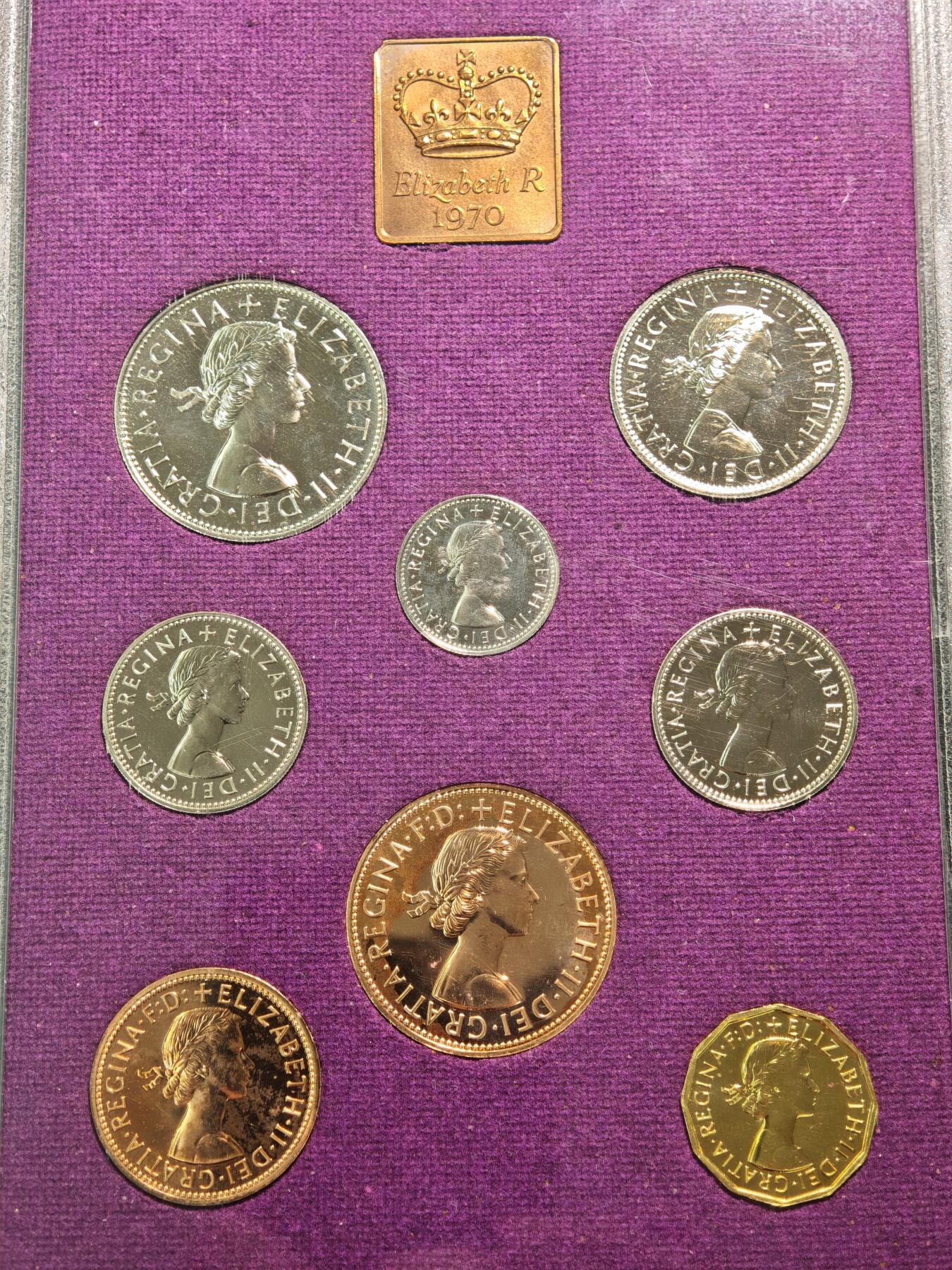 【德藏】世界币章拍卖第161期 1970年 英国及北爱尔兰官方精制套币 英国皇家造币厂发行