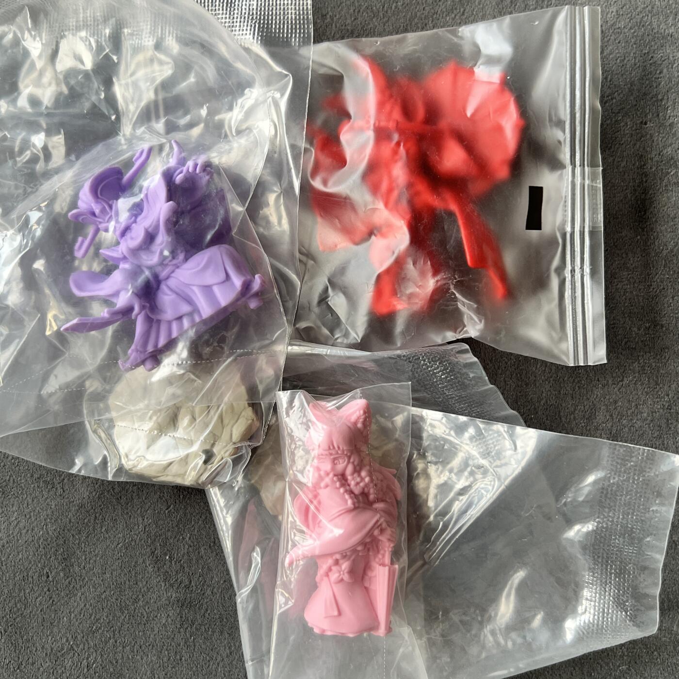 锦色铺子的潮玩拍第七期 卡游 橡皮人随机 三个