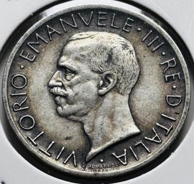 文馨钱币收藏 2026新年第三场（第 289 场）【长期接代拍品】 - 原味好品 1927 年意大利伊曼纽尔三世 5 里拉银币