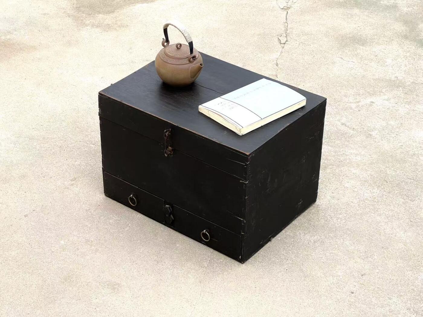 空间旧物：清代木箱，全品老货，诧寂风装饰  