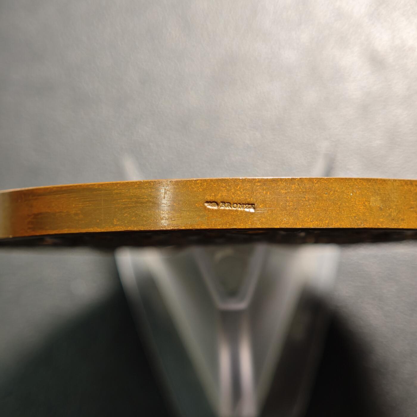 【德藏】世界币章拍卖第161期 1830年 法国王室访问巴黎皇家造币厂纪念大铜章 丰饶角边铭 立体感极强 直径约：75.8mm；重约：200.7g