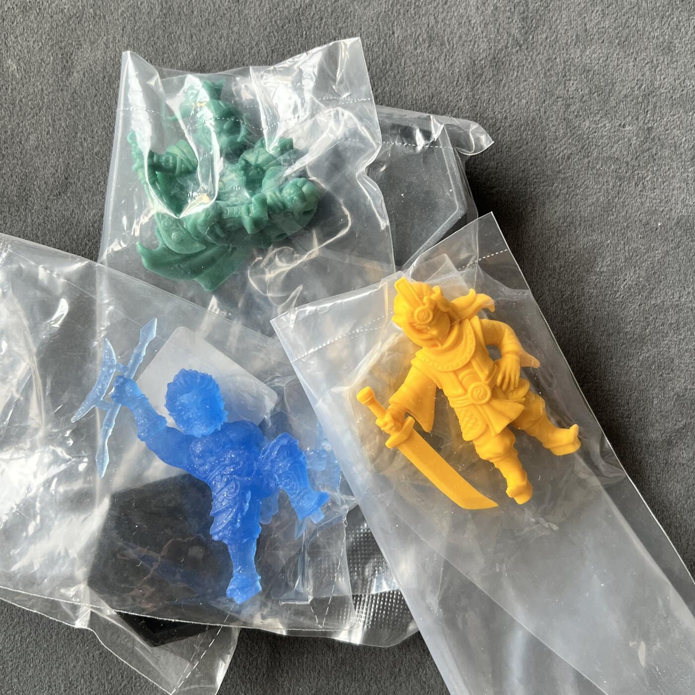 锦色铺子的潮玩拍第七期 卡游 橡皮人随机 三个