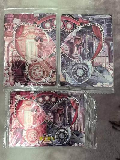 满200包邮！！龙虎卡牌-七二场（满200元包邮，无佣金，每周六结拍，欢迎送拍） - 【原膜】粗闪3张 可可瑞听 沪上繁华双联卡＋合体卡 一套