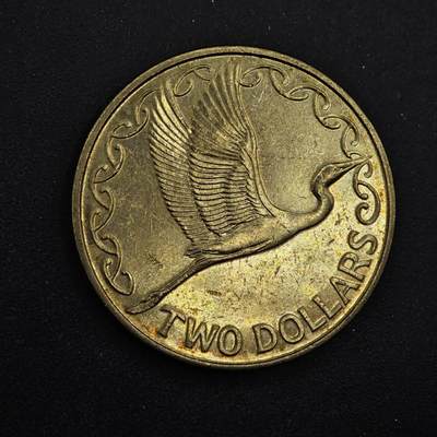 【淘币小摊】实时拍第八百四十九拍   散币银币场   满百包邮可预留二周 每周一统一发货   - 新西兰1998年2元铜币