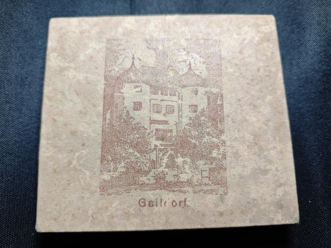 KK钱币收藏小铺  第400期  百期特拍（四拍之四）2月预留时间 周末发货 1922德国盖尔多夫历史纪念瓷币 3枚全套 原盒