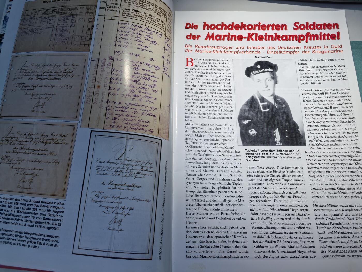 盛世勋华——号角文化勋章邮票专场拍卖第298期 德国出版 Militaria-Magazin杂志 2004年2/3月刊总第111期 58页