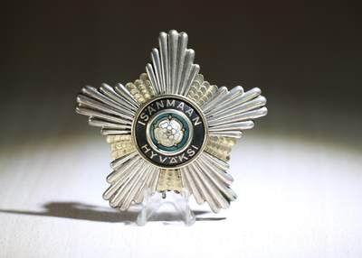 大猫徽章拍卖 第286期 - 芬兰白玫瑰勋章 大星章 附大绶原绶一条