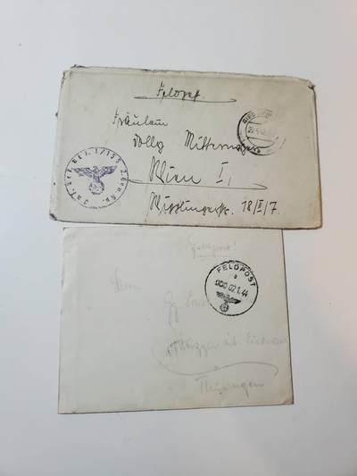 韵星假日拍卖第三十六期 -- Rimey Holidays Auction 36 - nazi德国战地军邮邮封两张