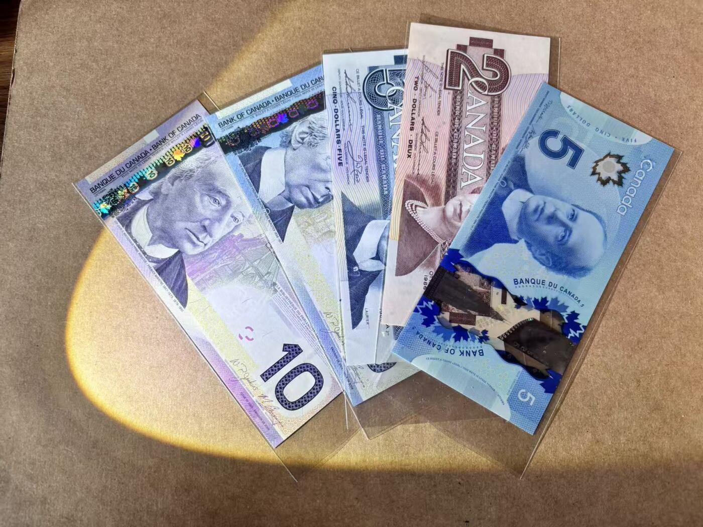 【Blue Auction】世界纸币精拍第774期——18级TOP拍卖/信誉/品质/专业/高效💫 【一组5张】加拿大 不同版本2-10元 全新UNC