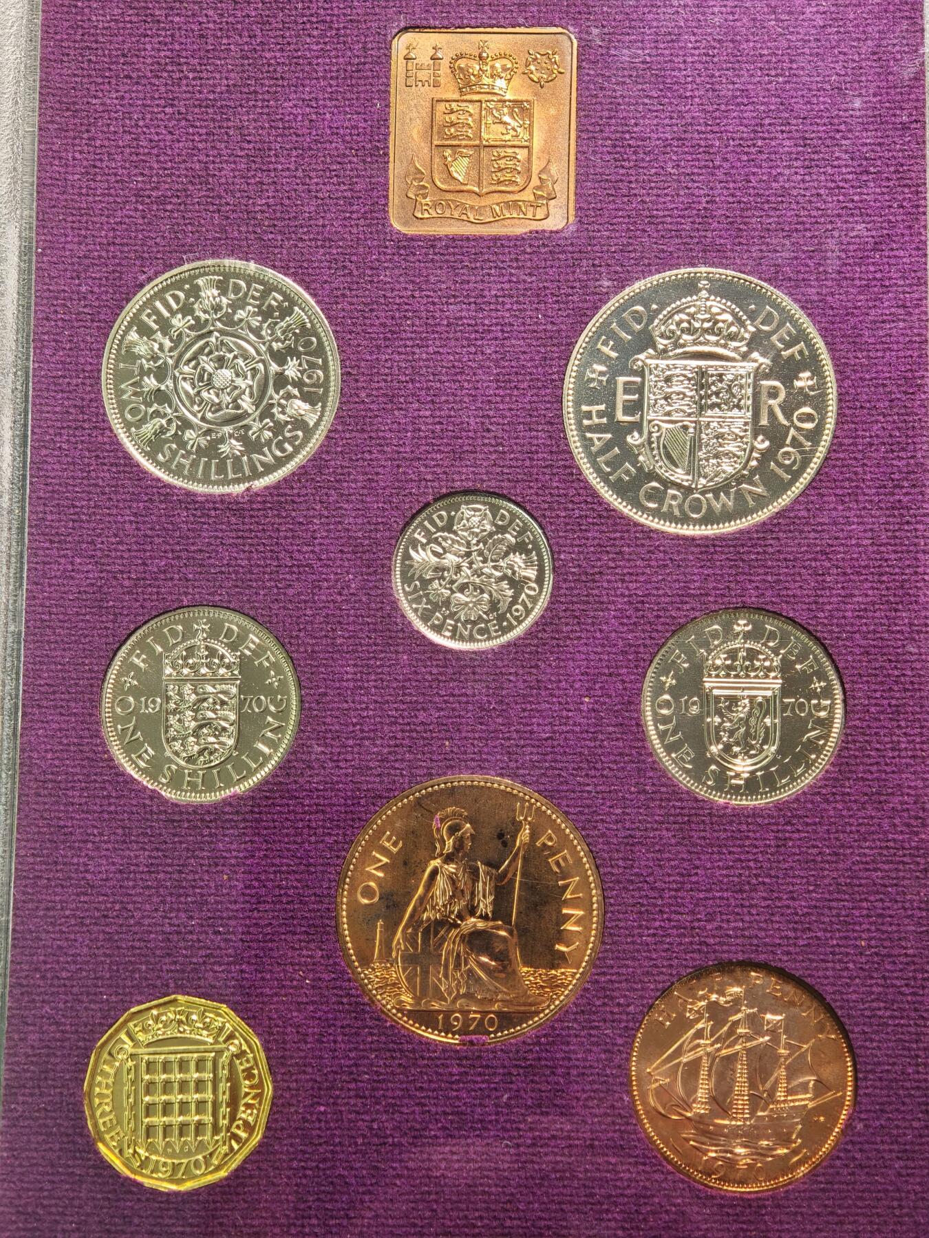 【德藏】世界币章拍卖第161期 1970年 英国及北爱尔兰官方精制套币 英国皇家造币厂发行