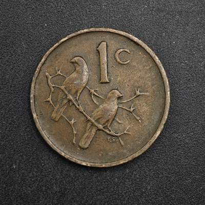 【淘币小摊】实时拍第八百四十九拍   散币银币场   满百包邮可预留二周 每周一统一发货   - 南非1966年1分铜币