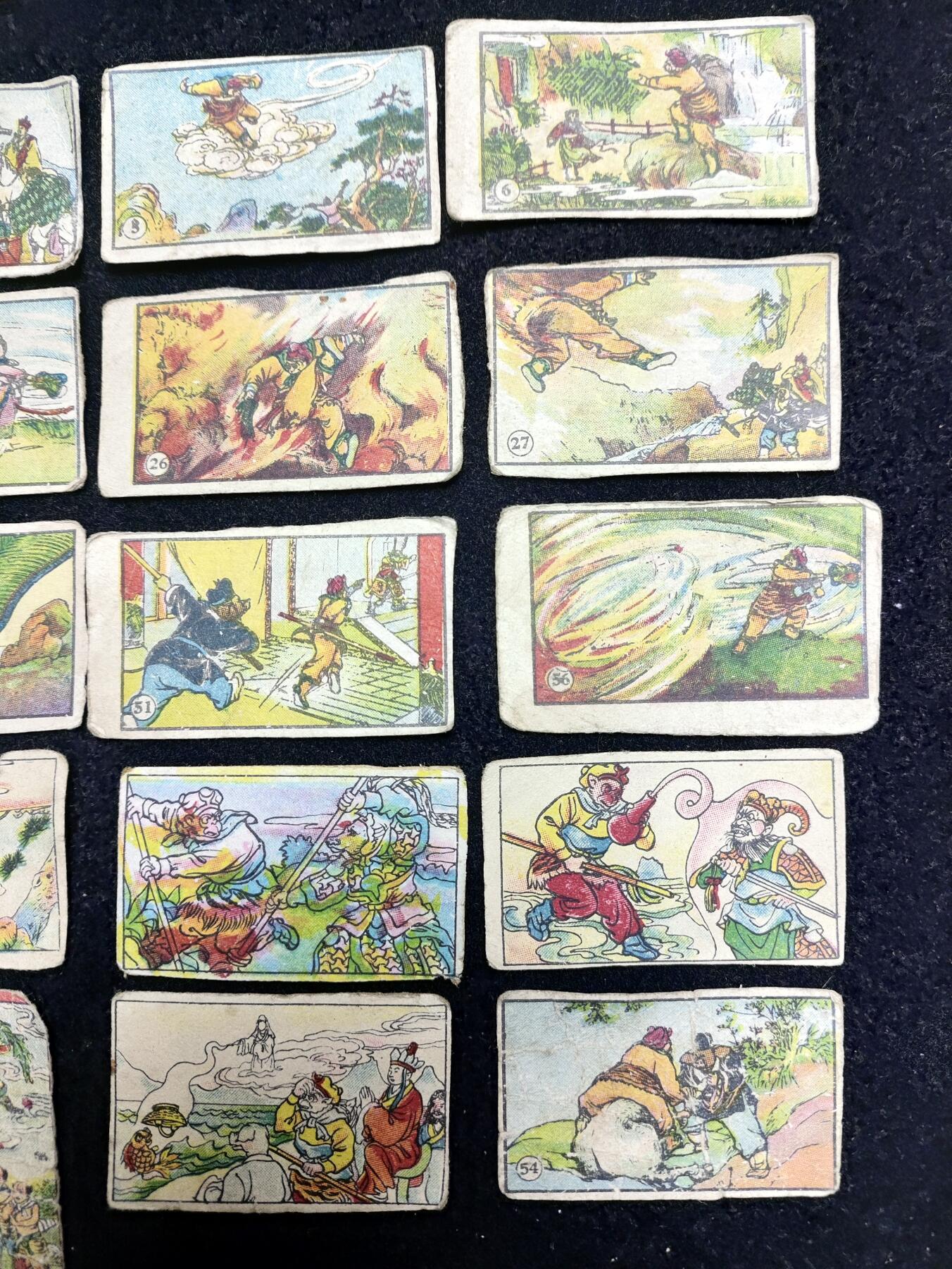 上世纪50年代建国初期老洋画、画片、吧唧、公仔纸85张一组