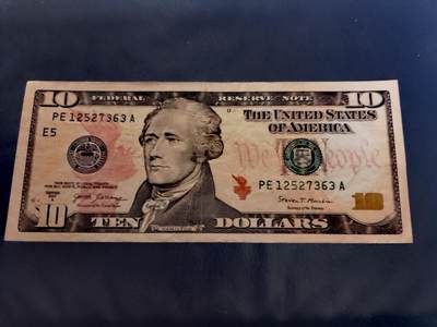 近全新美国2017年10美元靓品纸币 - 近全新美国2017年10美元靓品纸币