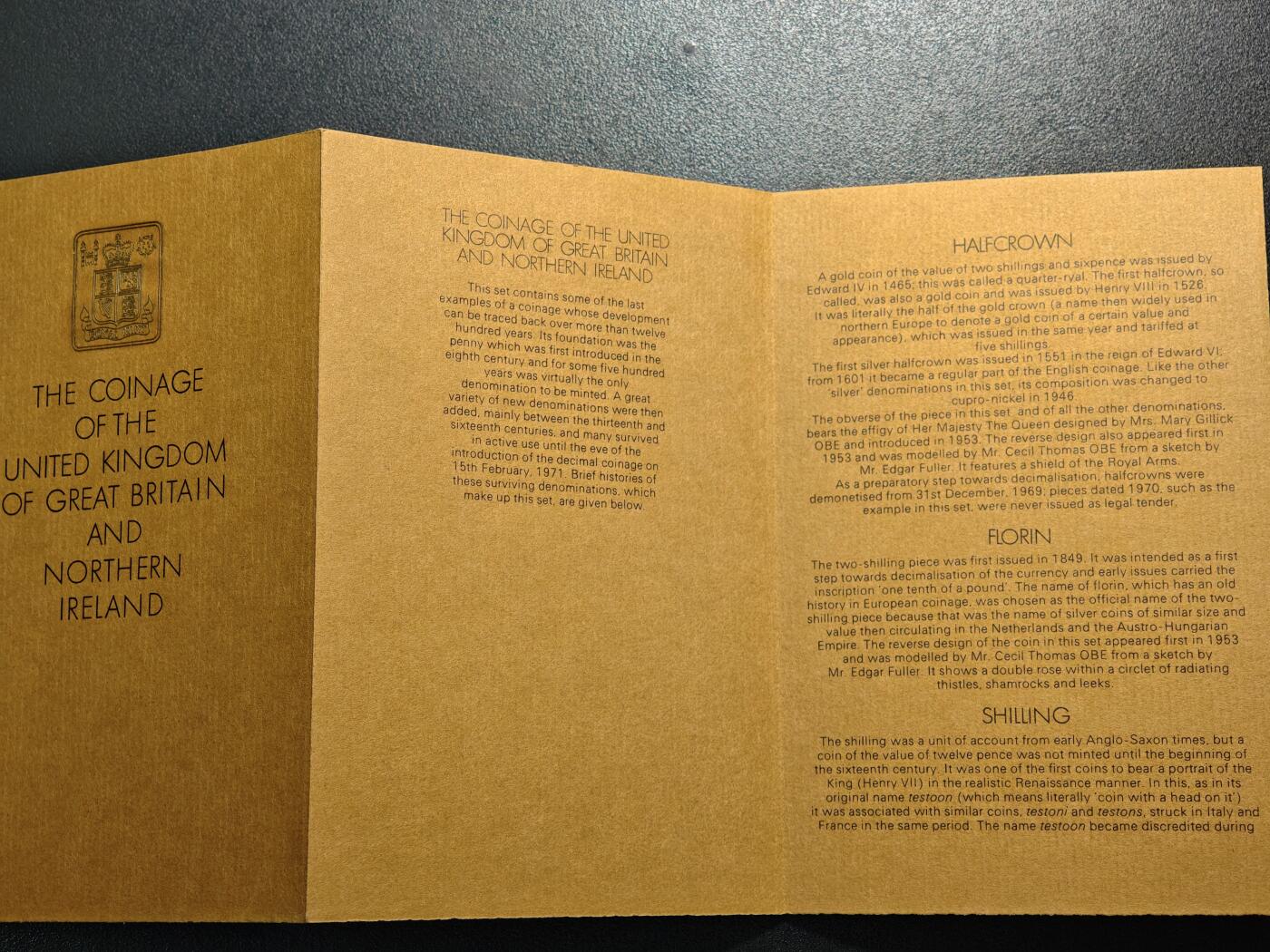 【德藏】世界币章拍卖第161期 1970年 英国及北爱尔兰官方精制套币 英国皇家造币厂发行